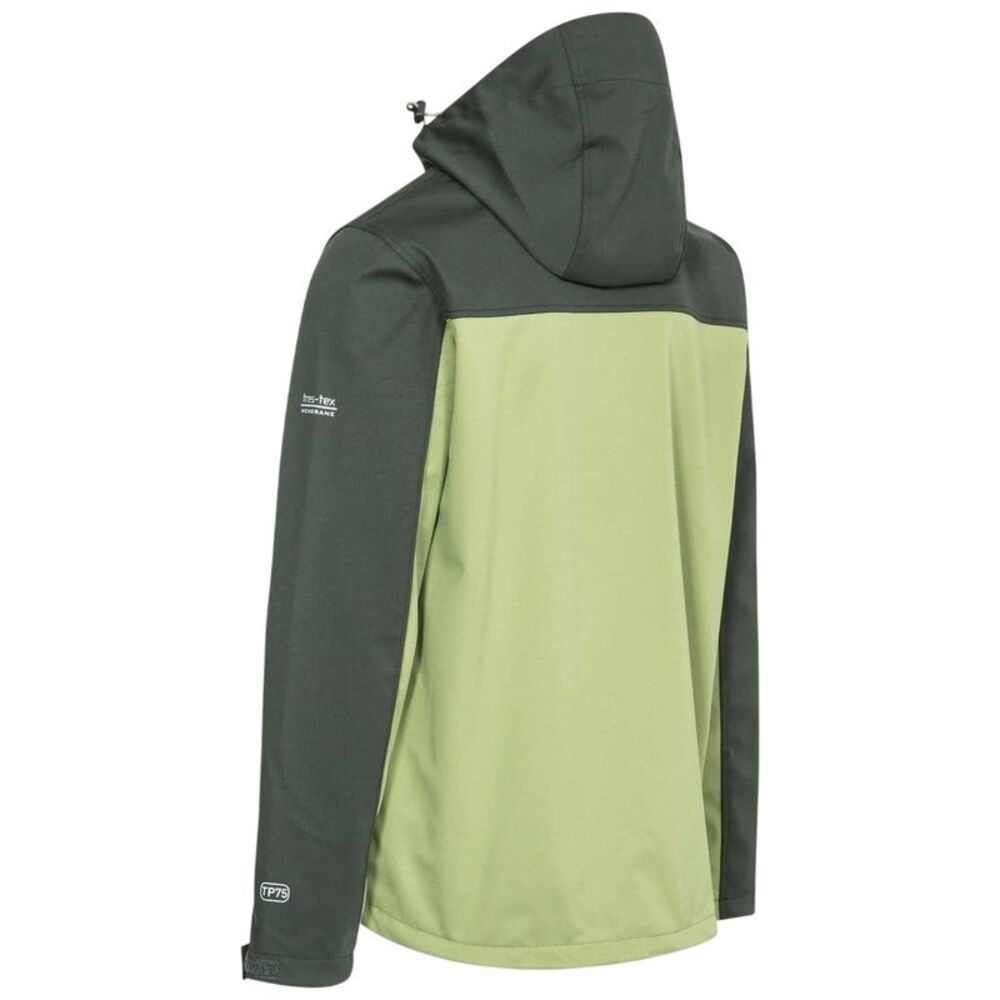 Trespass Mens Palin Colour Block Soft Shell Jacket / Olive